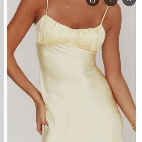 Selfie Leslie Dresses & Skirts - Selfie Leslie Yellow Backless Dress